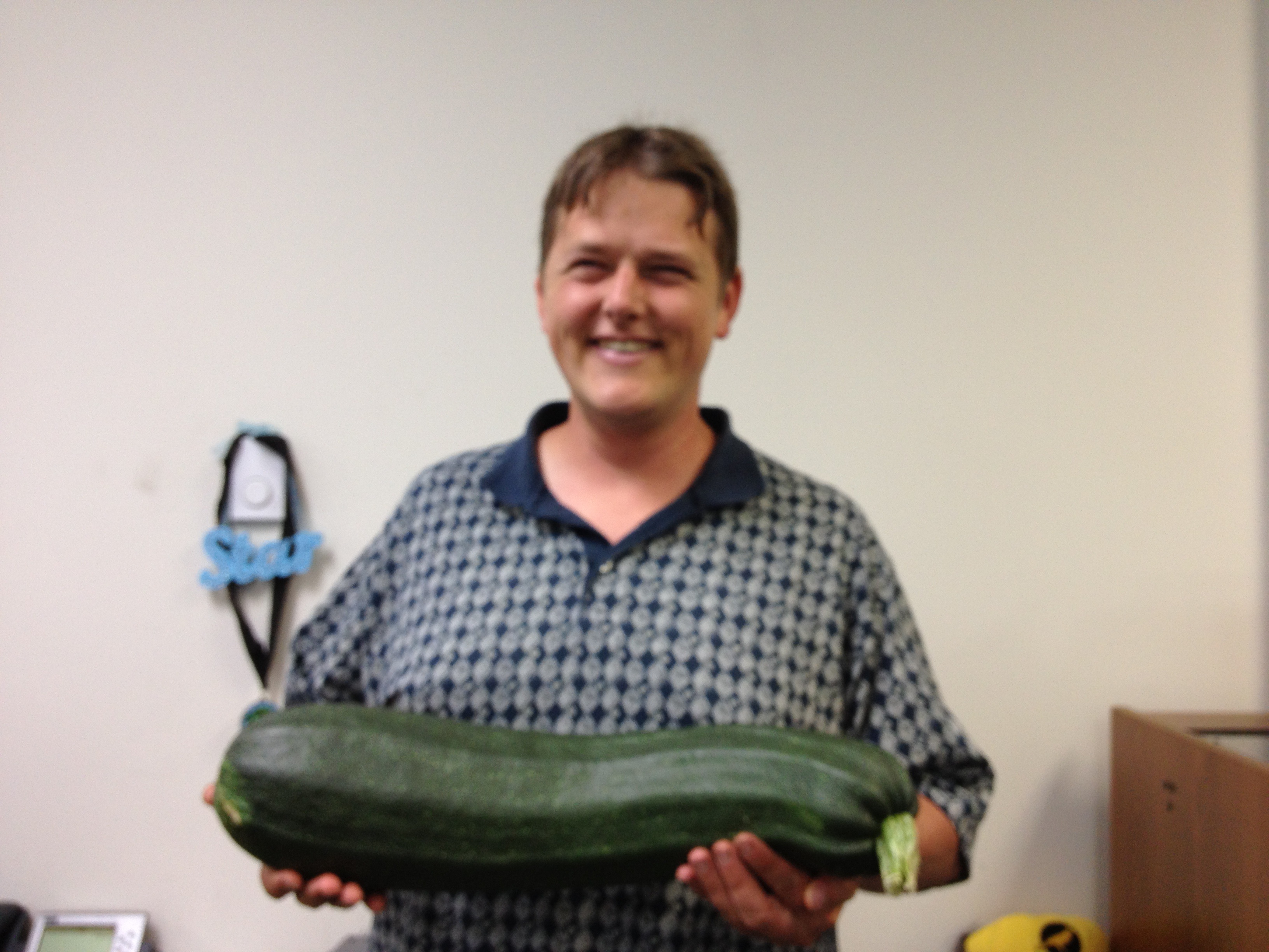 The arm-length Zucchini is ready to eat.